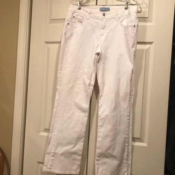 Kim Rogers- Size 12 White Cotton/Spandex Jeans - Picture 2 of 6